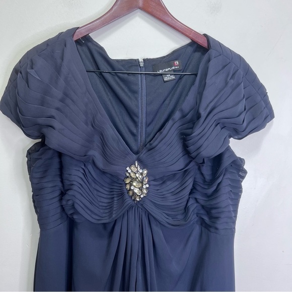 Laura Plus Navy Blue Shift Dress Size 18 Formal - Picture 4 of 13